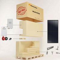 Système solaire hors réseau 10 kW 15 kVA, kit complet de panneaux photovoltaïques avec contrôleur MPPT et batterie lithium-ion pour les maisons