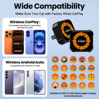 Adaptateur CarPlay sans fil 4-en-1 pour véhicules équipés de CarPlay filaire, Android Auto, connexion rapide, vente au détail, vente en gros, fournisseur d'usine