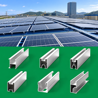 Support photovoltaïque en aluminium extrudé pour l'installation de panneaux solaires en entrepôt frigorifique