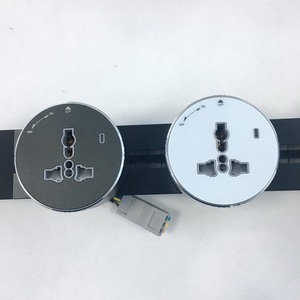 Smart Power Track Rail <strong>Socket</strong> with Universal Power Adapter /protector Switch <strong>Desk</strong> Power Track <strong>Socket</strong> Hidden Type Aluminum Alloy - Product Image 6