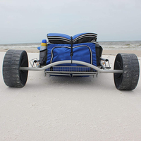 Chaise de plage inclinable, fauteuil à larges roues, facile à transporter et pliable, pour piscine extérieure, avec serrure et grande pochette de rangement
