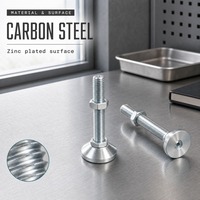 Pieds de nivellement pivotants réglables en acier au carbone haute performance Liuxi pour la remplacement/réparation d'équipements de production