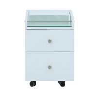 Chariot roulant professionnel pour mini salon de manucure Kangmei Furniture avec roues