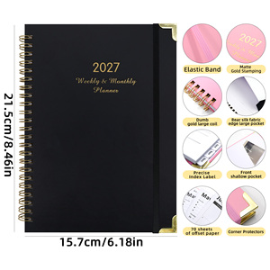 <span class=keywords><strong>Agenda</strong></span> Semanal Minimalista A5 2027, Portátil y Personalizable, Cuadernos de Papel para Estudiantes Universitarios - Product Image 3