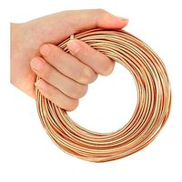 Fil de cuivre doux mort 99.9%, calibre 12/diamètre 2mm, 49 pieds/15 m, fil de cuivre pur rouleau de 1 livre