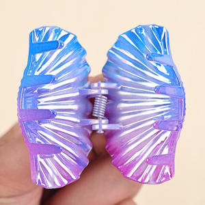 Pinza para el pelo con diseño de concha marina, estilo veraniego, degradado de color, para vacaciones, para mujer - Product Image 5