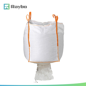 Raybo fibc थोक बोरी बैग निर्माण डंपस्टर भारी शुल्क बड़े रेत के बोरे के साथ औद्योगिक परिवहन के लिए डफले नीचे हैंडल के साथ - Product Image 1