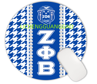 Yüksek Kaliteli Mouse Pad NCNW Sorority Toptan Yuvarlak Şekilli Rahat Özel Kauçuk Mouse Pad Ofis İçin