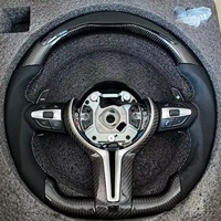 Setir Kulit Serat Karbon Smart LED M Sport untuk BMW E90 E92 E70 F30 F10 M2 M3 M4 M5 M6 X5 F20 F31 Kualitas Tinggi