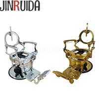 Chaise de barbier pour homme JINRUIDA, cadre rotatif et réglable en hauteur, matériel de chaise de rasage, style vintage, chaise de barbier à levage hydraulique