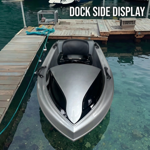 Fournisseur fiable de mini-<span class=keywords><strong>jet</strong></span>-boat, embarcation personnelle électrique grise, Speedcraft aérodynamique, embarcation marine pour un seul pilote - Product Image 2