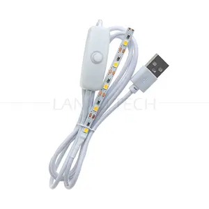 LEDライトストリップランプ付き高品質USBコントローラー調光器電源オンオフスイッチケーブル