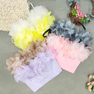 Manufactory Supplier Factory Flower Petal Elegant Boning Ladies Corsage Corset Bustier Sexy Crop Tops For Women Short Wholesale