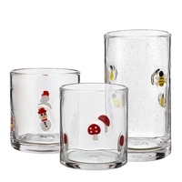 Wholesale Handmade Customized Bubble Kettle <strong>Infusion</strong> Pitcher Drinking Glass Carafe Pitcher Water Tumbler Juice Glasses Cup