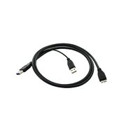 Adaptateur de câble de données HDD à double USB3.0 AM vers Micro USB3.0 B femelle en forme de Y pour disque dur