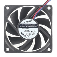 ADDA 24V 48V DC12V 0.20A AC EC 7015 70X70X15MM 7CM CPU Flux Axial Double Ball Haute Température Industrielle AD0712HB-D93 Ventilateur De Refroidissement
