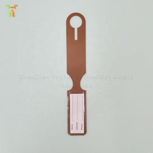 YY Faux cuir Simple étiquettes à bagages Logo <span class=keywords><strong>personnalisé</strong></span> valise à bagages Anti perte étiquette voyage <span class=keywords><strong>avion</strong></span> valise voyage nom carte étiquettes - Product Image 6