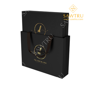 Hộp giấy sang trọng bao bì hộp quà tặng nắp và hộp cơ sở với logo vàng da <span class=keywords><strong>PU</strong></span> - Product Image 3