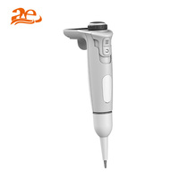 Pipette de laboratoire électronique automatique monocanal AELAB 0,2 µl-10 ml à volume réglable en plastique et acier inoxydable 304, autoclavable