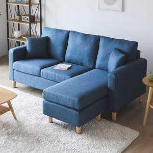 طقم أريكة عالي الجودة بتصميم عصري وبسيط على الطراز الأوروبي، توصيل سريع، أريكة ثلاثية المقاعد على شكل حرف L، أثاث فاخر لغرفة المعيشة - Product Image 4