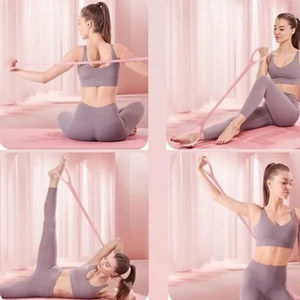 En gros Sangle d'étirement élastique en forme de 8 pour yoga, outil d'étirement des épaules et du dos, pour l'entraînement - Product Image 6