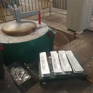 Hurda alüminyum erime makinesi smelter hurda alüminyum eritme fırını alüminyum için pota direnci eritme fırını
