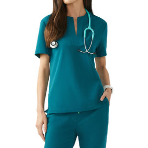 Seragam Medis Premium Nyaman Bahan Stretch Polyester Spandex untuk Perawat Rumah Sakit dengan Kantong, untuk Wanita Pria Dokter - Product Image 3