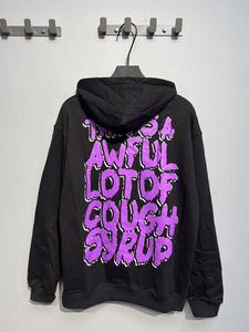 เสื้อฮู้ดดี้ผู้ชายแบรนด์ดังสุดฮิต รุ่นใหม่ THAT'S A AWFUL LOT OF COUPH SYRUP คุณภาพเยี่ยม ผ้าฝ้าย 100% ขายส่ง สไตล์ลำลองหลวมๆ - Product Image 3