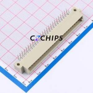 9001-35501C00A DIN41612 Connector Bent Lead Through Hole,P=2.54mm Connector 50P 2 2.54mm Right Angle Insert - Product Image 1