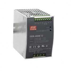 Convertidor CC-CC Mean Well DDR-480B-24 de 480W para Riel DIN, Salida Fija, Enfriamiento Natural - Product Image 1