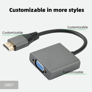 Adaptateur <span class=keywords><strong>HDMI</strong></span> vers VGA WISTAR Hot Style 1080p, <span class=keywords><strong>HDMI</strong></span> mâle vers VGA femelle, câble <span class=keywords><strong>HDMI</strong></span> vers VGA avec câble audio et alimentation - Product Image 2