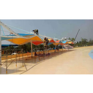 Nouvelle Tendance Toiture Extérieure en Tissu Tensile PVDF pour Structure Métallique de Tribunes de Football sur Terrain avec Toit - Product Image 4