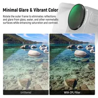 Kit de filtres pour caméra NEEWER FL-53 4-en-1 ND8-32 variable CPL pour caméra Osmo Action 5 Pro/4 Action avec cadre en plastique 1/4
