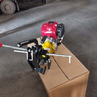 Machine de perçage de rails à moteur thermique pour les services publics et les administrations d'ingénierie