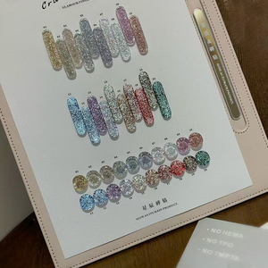 Lot de 20 couleurs de vernis à ongles gel UV scintillant effet diamant broyé 15 ml pour salon de manucure - Product Image 1