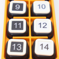 Control Remoto Industrial Multifuncional F24-20S para Exteriores, Impermeable, de 20 Botones, de Una Sola Velocidad, Interruptor Inalámbrico para Grúa