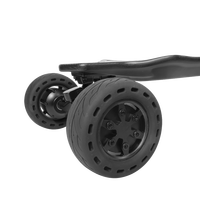 Planche à roulettes électrique tout-terrain à quatre roues, scooter électrique hors route, 45 km/h, autonomie de 60 à 80 km, double suspension, longboard adulte unisexe
