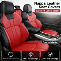 Housses de siège auto de luxe, ensemble complet, cuir premium, ajustement universel, coussin de siège auto, accessoires intérieurs