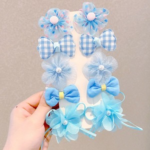 Conjunto de Acessórios para Cabelo Infantil 10 Peças Laços Decorativos Presilha de Cabelo Conjunto de Laços para Bebês Meninas - Product Image 2