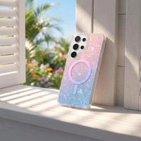 Étui de téléphone magnétique antichoc à texture dégradée IMD Craft pour Samsung Galaxy S26 Ultra S26 FE