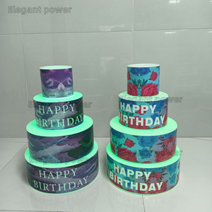 Rak pembawa pembawa pembawa botol kue ulang tahun LED VIP <span class=keywords><strong>Display</strong></span> layanan VIP akrilik Bar klub malam logo kustom - Product Image 5