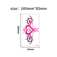 Nouveau Design femme poitrine tatouage autocollant Abdominal Sexy tentation tatouage autocollant adulte mâle et femelle taille charme tatouage autocollant