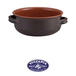 หม้อตุ๋นดินเผา Ø 24 ซม. สูง 10 ซม. ความจุ 3.1 ลิตร สีน้ำตาลสองเฉด Vulcania - Product Image 4