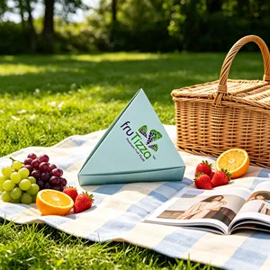 Boîte en carton ondulé rigide carrée haut de gamme avec logo personnalisé, poignée, en carton recyclé, pour emballage commercial, shopping et expédition - Product Image 3
