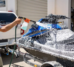 Pistolet <span class=keywords><strong>à</strong></span> mousse basse pression pour le nettoyage automobile, se connecte <span class=keywords><strong>à</strong></span> un tuyau d'arrosage, concentration de mousse réglable pour voitures, vélos, bateaux, camping-cars - Product Image 6