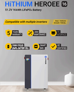 Cấp anh hùng 8kwh 16kwh năng lượng mặt trời bảng điều khiển năng lượng Hệ thống lưu trữ năng lượng LiFePO4 Pin hithium nhà máy điện 5000W 11000W MPPT điều khiển - Product Image 4