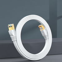 0.5-50m rj45 utp ftp cat5e cat6 cat7 cat 7 cat8 kucing 8 kabel jaringan datar kabel lan kabel kucing 6 kabel patch