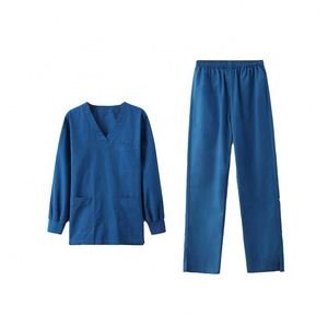 Fashionable White Knitted Affordable Scrubs For Medical Staff Surgical Scrubs Uniform - Product Image 5