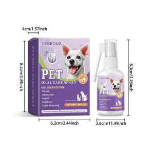 Spray buccal pour animaux de compagnie 50 ml – Eau haleine fraîche pour chiens et chats – Hygiène dentaire avec formule déionisée - Product Image 3