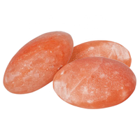 Pierres de massage au sel de l'Himalaya, pierre naturelle chauffante pour spa, pierre énergétique chaude, cristal de sel pour le visage, bain de sel et savon de massage